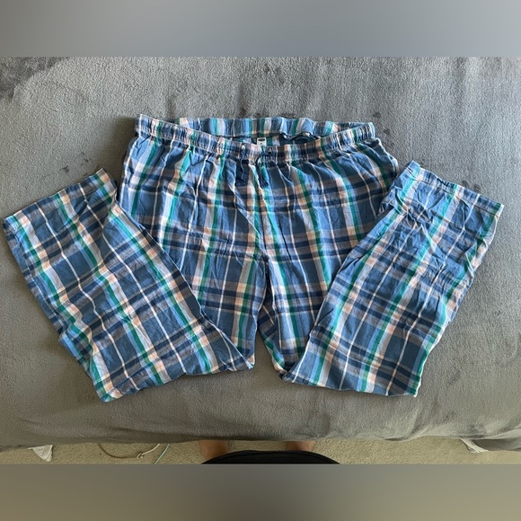 Plaid Blue Pajama Pants - Picture 1 of 2